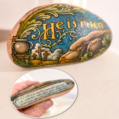 Easter Painted Rock 2023